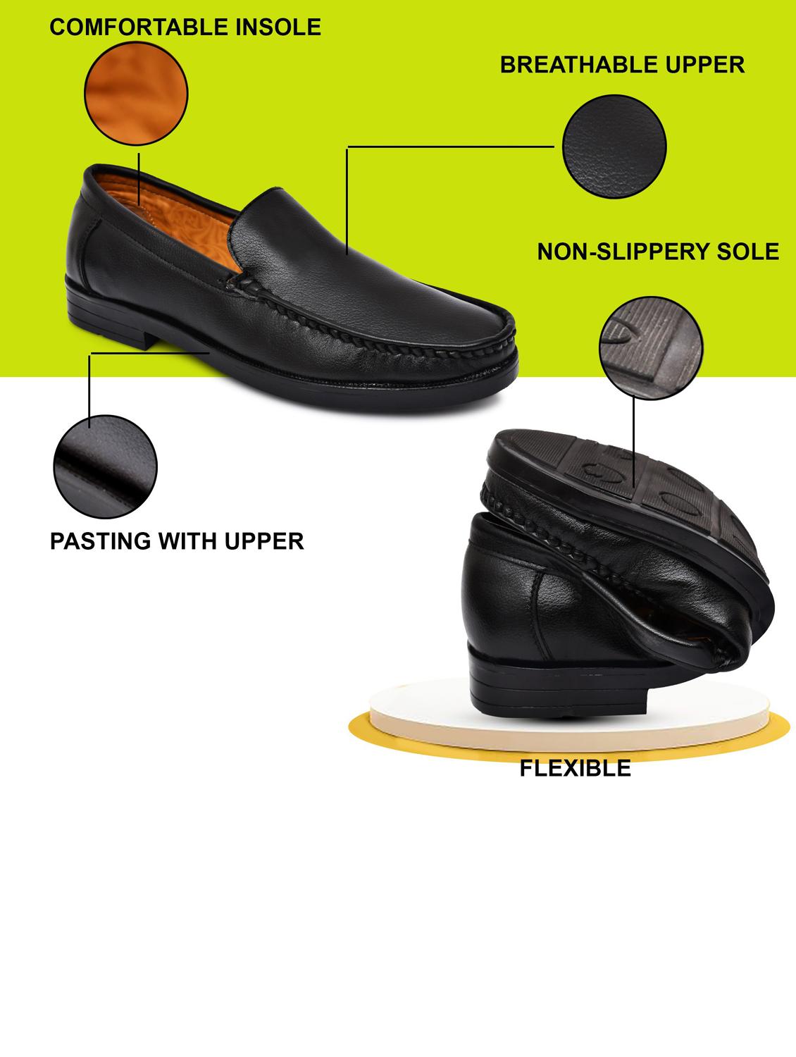 blue synthetic slip on loafers - 19481068 - Standard Image - 4