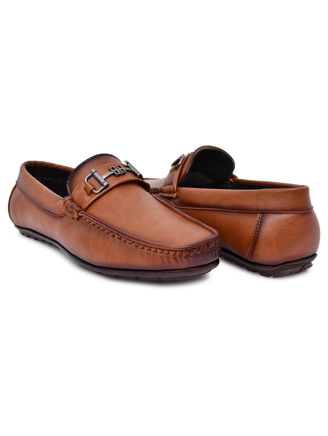 tan patent leather slip on loafers - 19481085 - Standard Image - 4