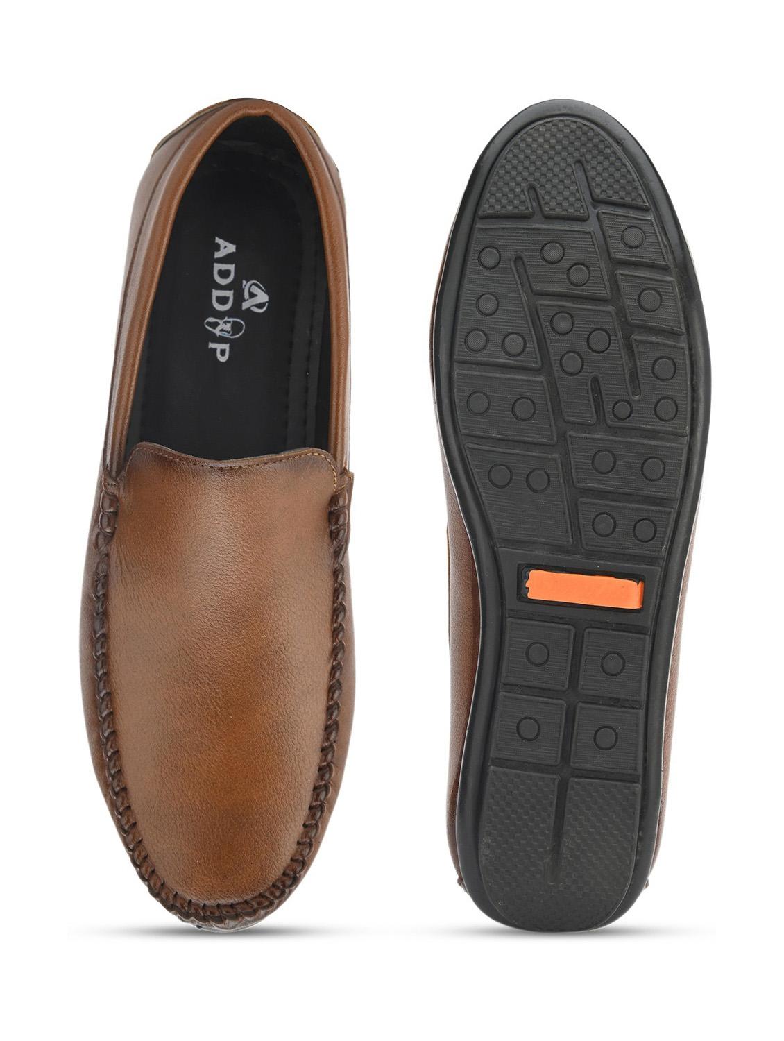tan patent leather slip on loafers - 19481091 -  Standard Image - 1