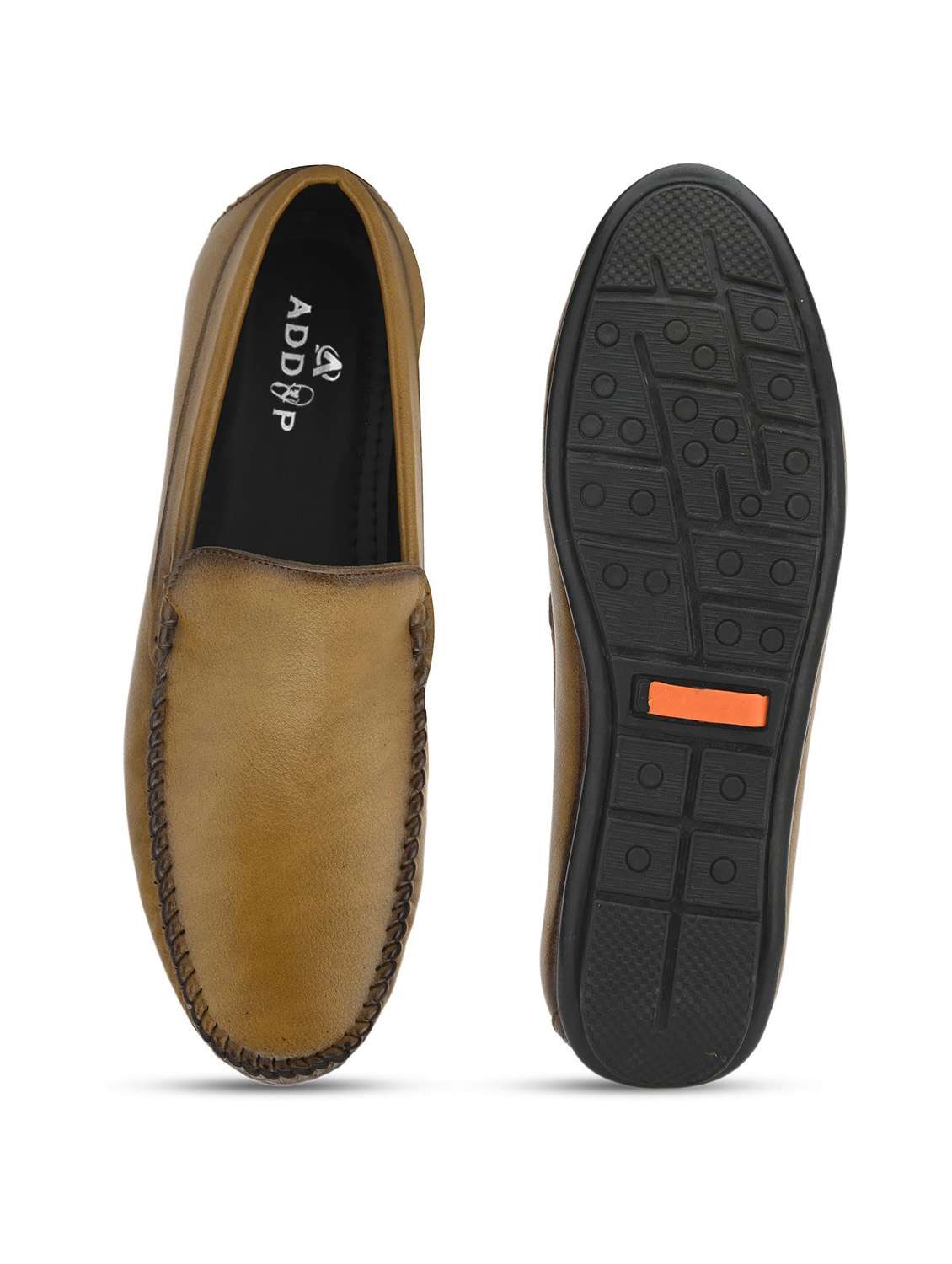 tan slip on loafer - 19481093 -  Standard Image - 1