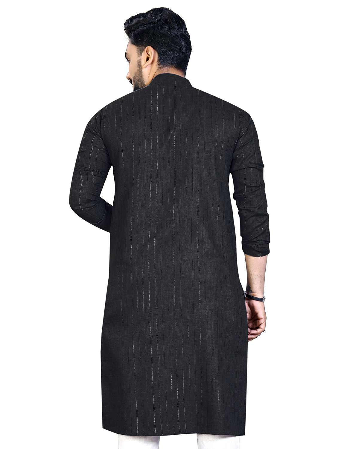 black solid kurta - 19481115 -  Standard Image - 1