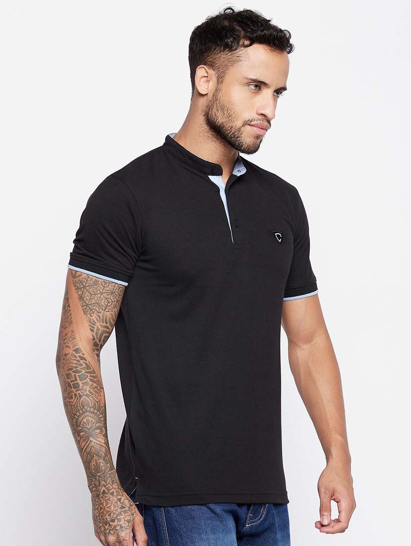 black solid t-shirt - 19481136 -  Standard Image - 1