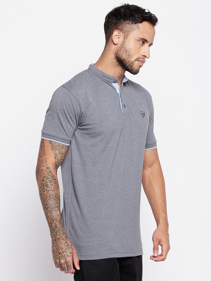 grey solid t-shirt - 19481141 -  Standard Image - 1