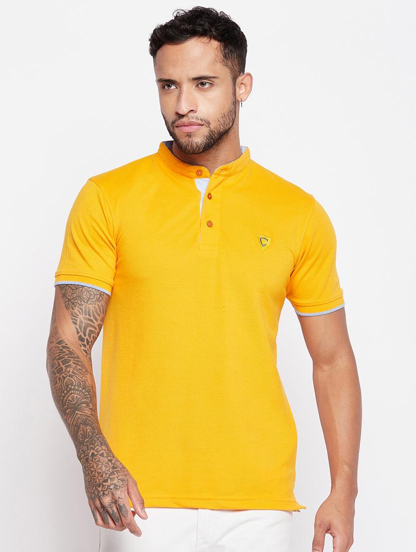 yellow solid t-shirt - 19481143 -  Zoom Image - 0