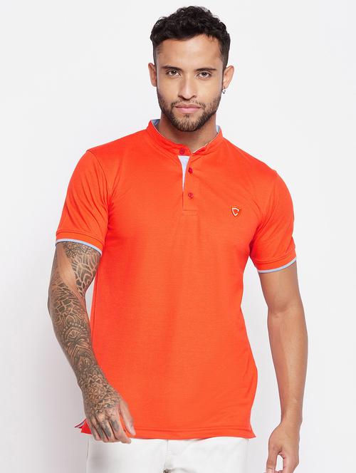 orange solid t-shirt - 19481146 - Standard Image - 0