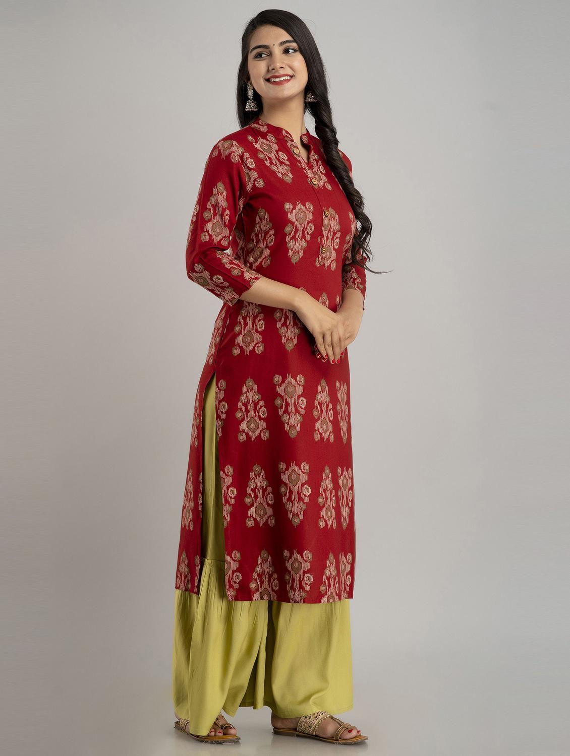 printed kurta sharara set - 19481739 - Standard Image - 1