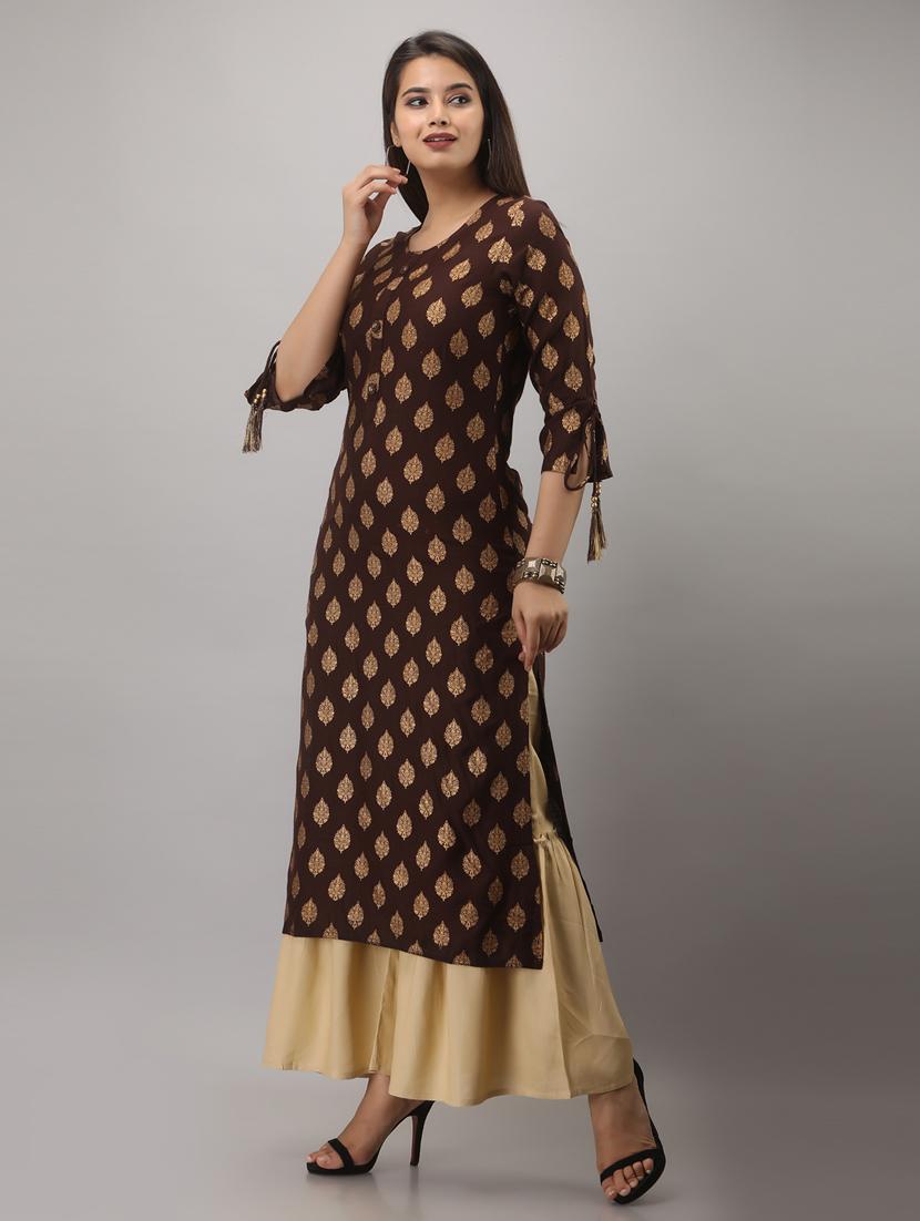round neck kurta sharara set - 19481808 - Standard Image - 1