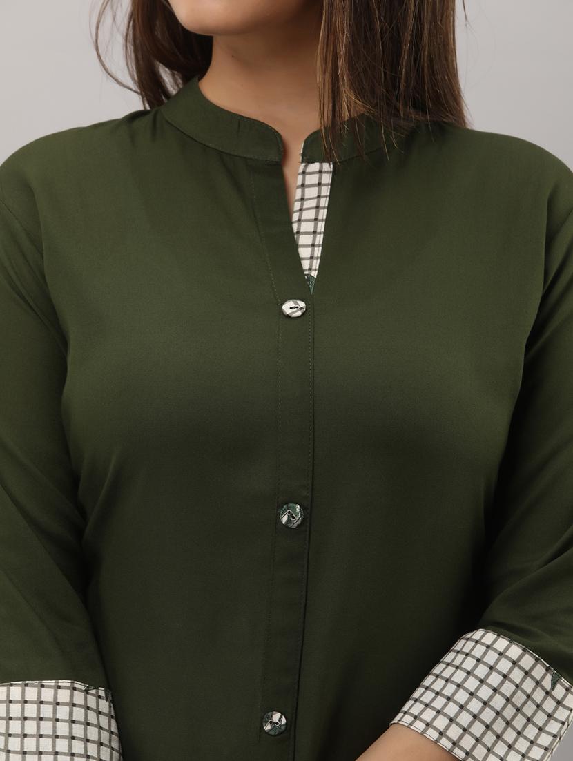 mandarin collar kurta palazzo set - 19481830 - Standard Image - 4