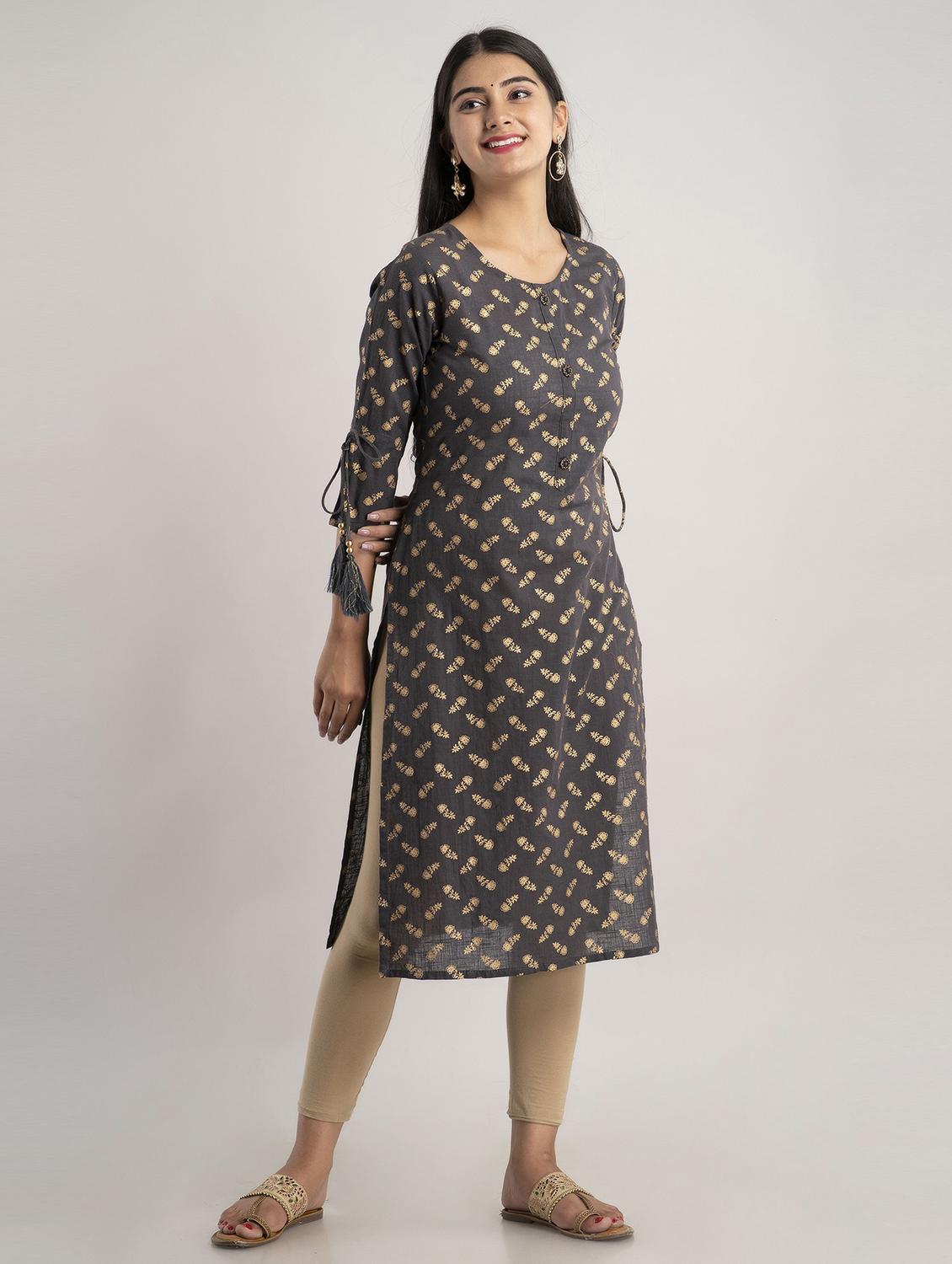 women's straight kurta - 19481932 - Standard Image - 1