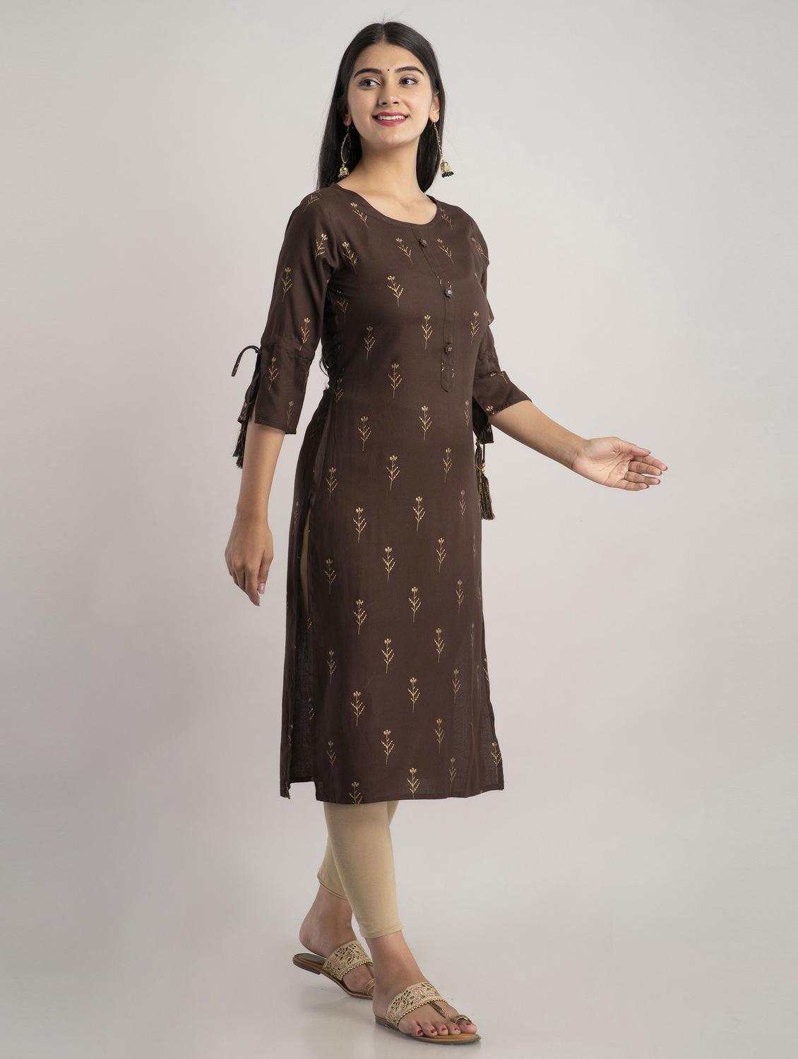 women's straight kurta - 19481938 - Standard Image - 1