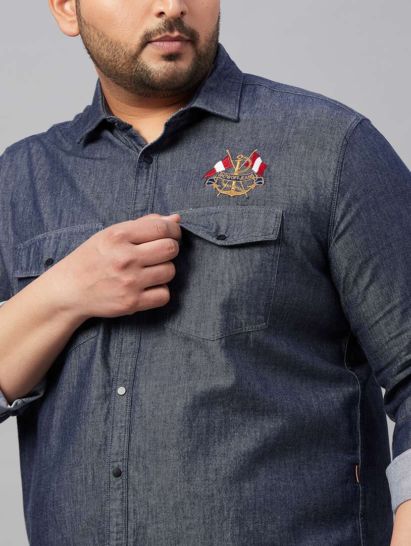 mens placement print casual shirt - 19482883 -  Standard Image - 6