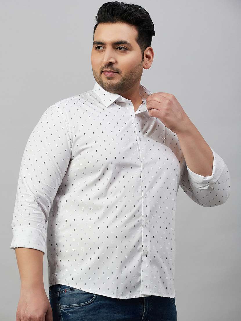 mens micro print casual shirt - 19482888 -  Standard Image - 1