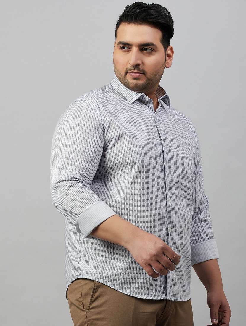 mens micro print casual shirt - 19482899 -  Standard Image - 1