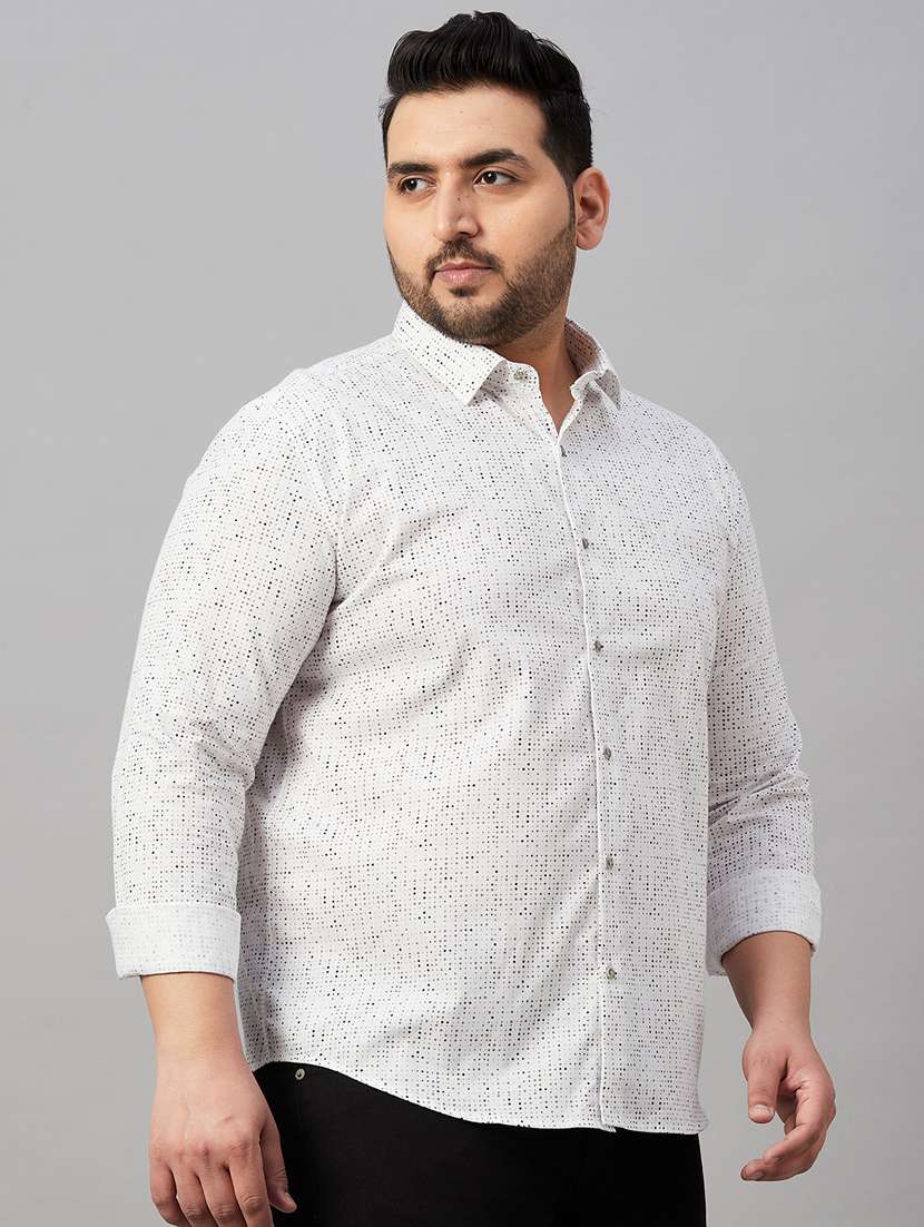 Mens Micro Print Casual Shirt - 19482906 -  Standard Image - 1