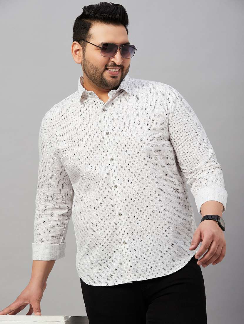 Mens Micro Print Casual Shirt - 19482906 -  Standard Image - 4