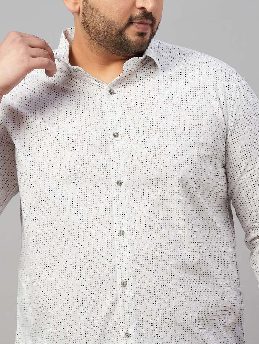 Mens Micro Print Casual Shirt - 19482906 -  Standard Image - 6