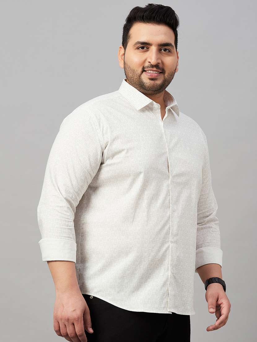 mens self design casual shirt - 19482908 -  Standard Image - 1