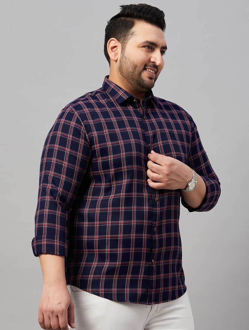 mens checks casual shirt - 19482929 - Standard Image - 1