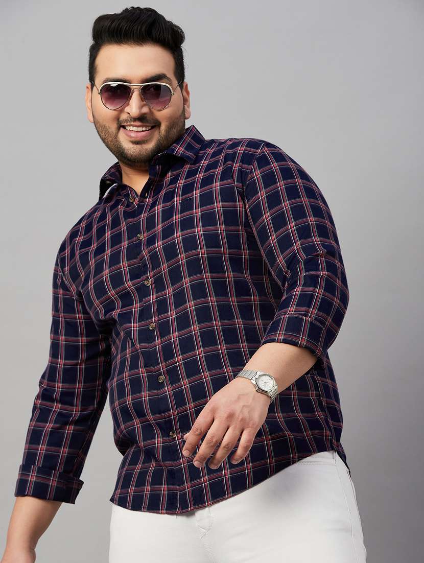 mens checks casual shirt - 19482929 - Standard Image - 4