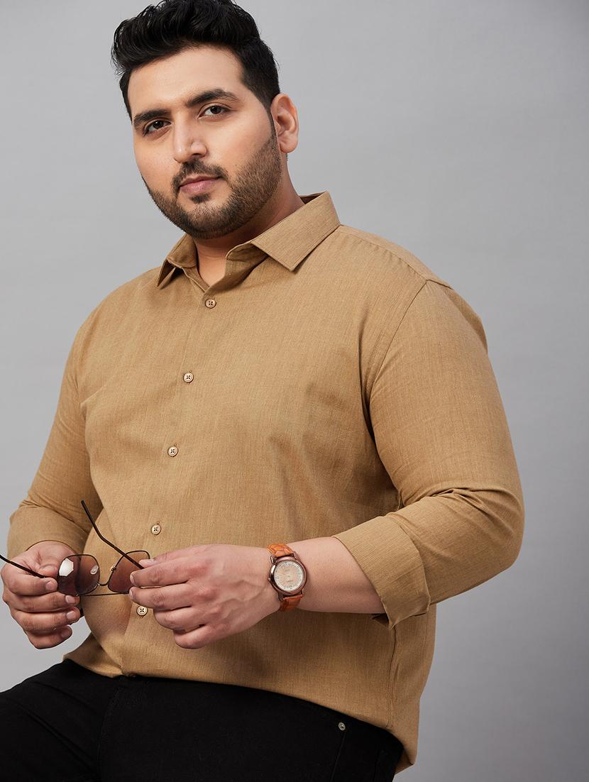 mens solid casual shirt - 19482960 - Standard Image - 4