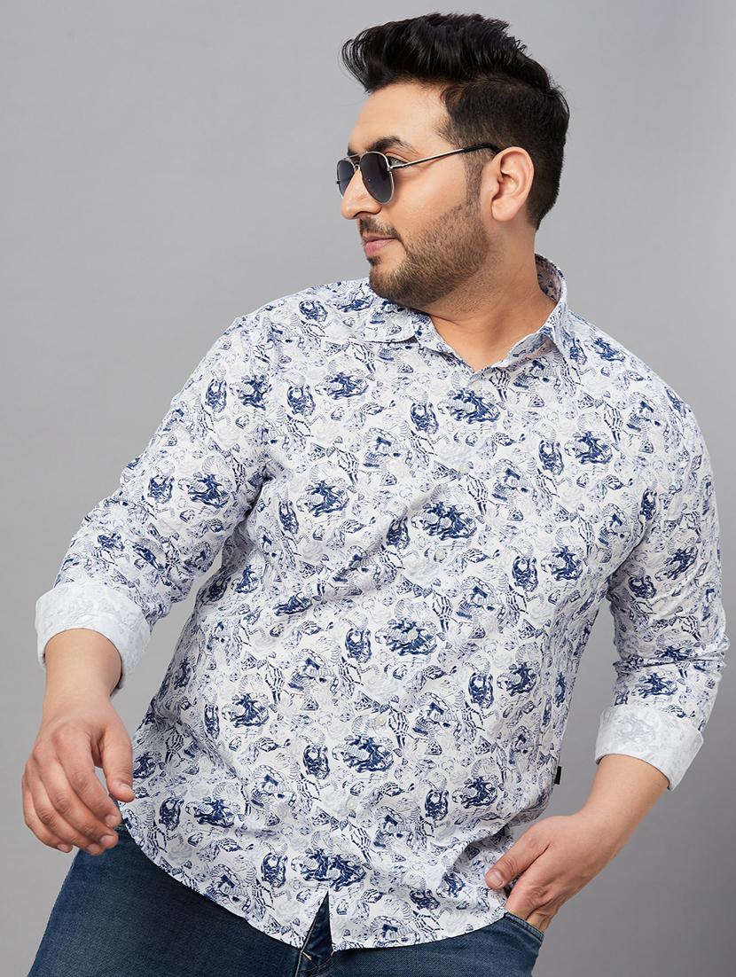 mens printed casual shirt - 19482971 - Standard Image - 4