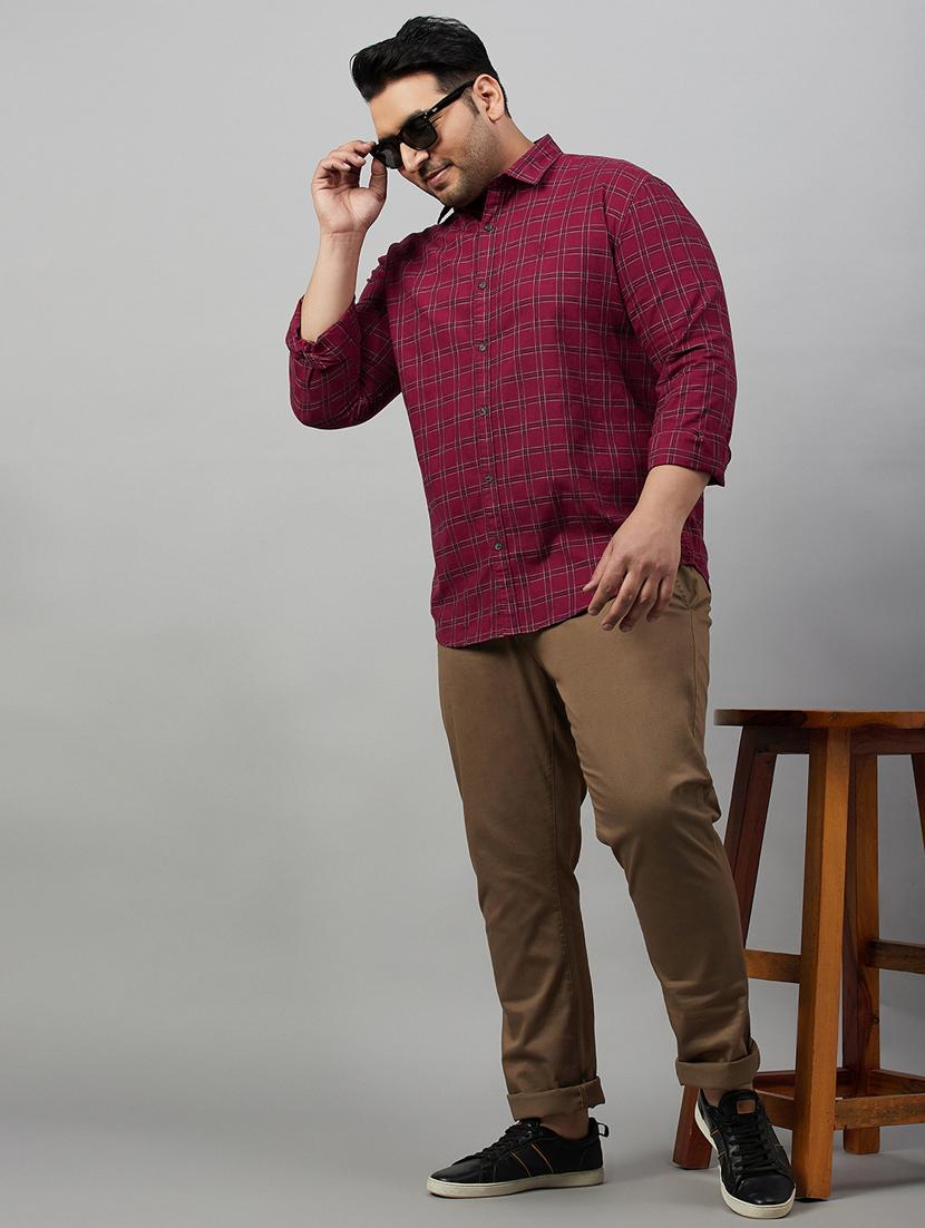 mens checks casual shirt - 19482990 - Standard Image - 4