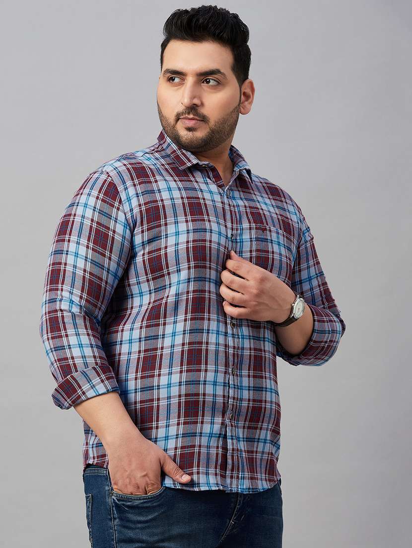 mens checks casual shirt - 19483006 -  Standard Image - 1