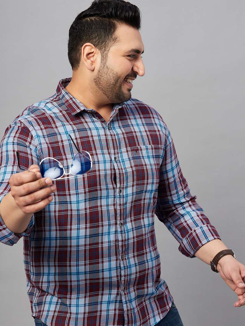 mens checks casual shirt - 19483006 -  Standard Image - 4