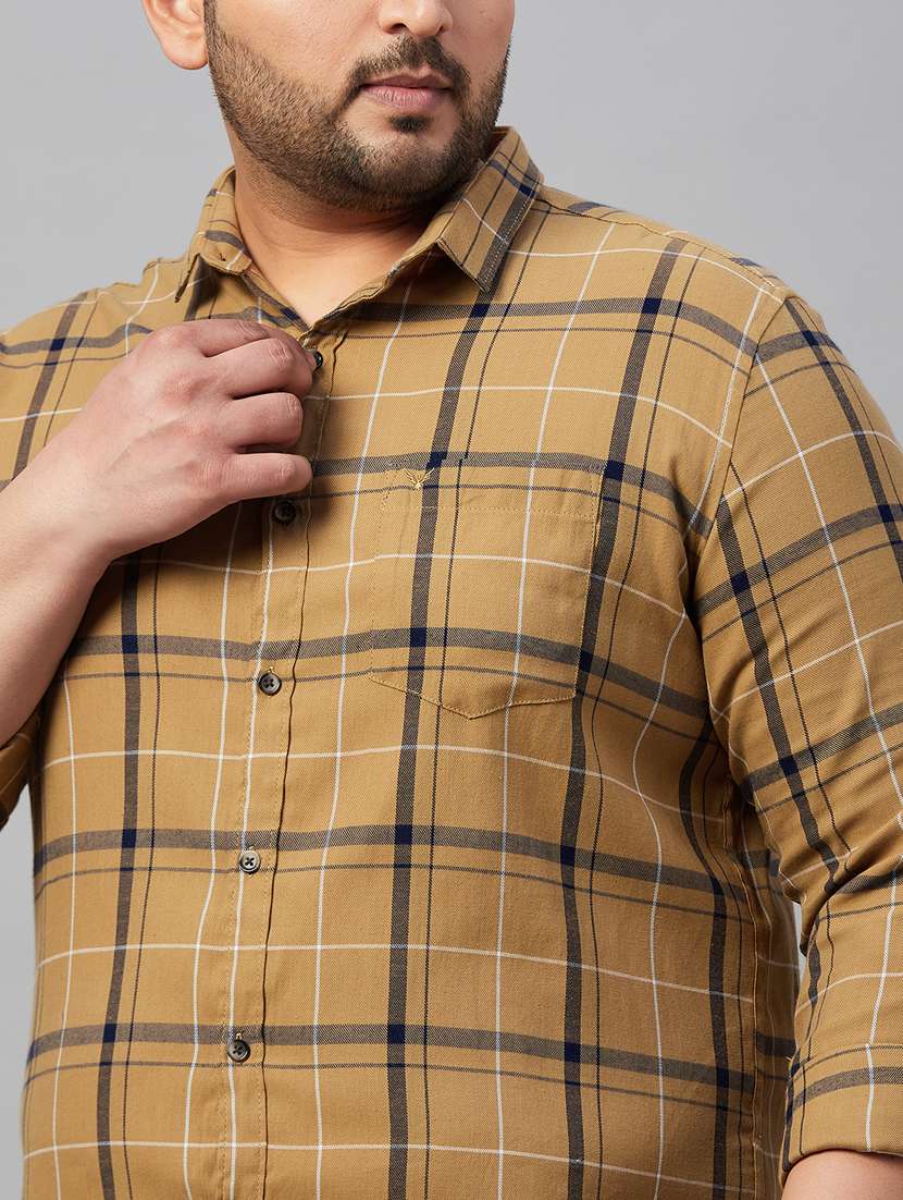 mens checks casual shirt - 19483009 - Standard Image - 6