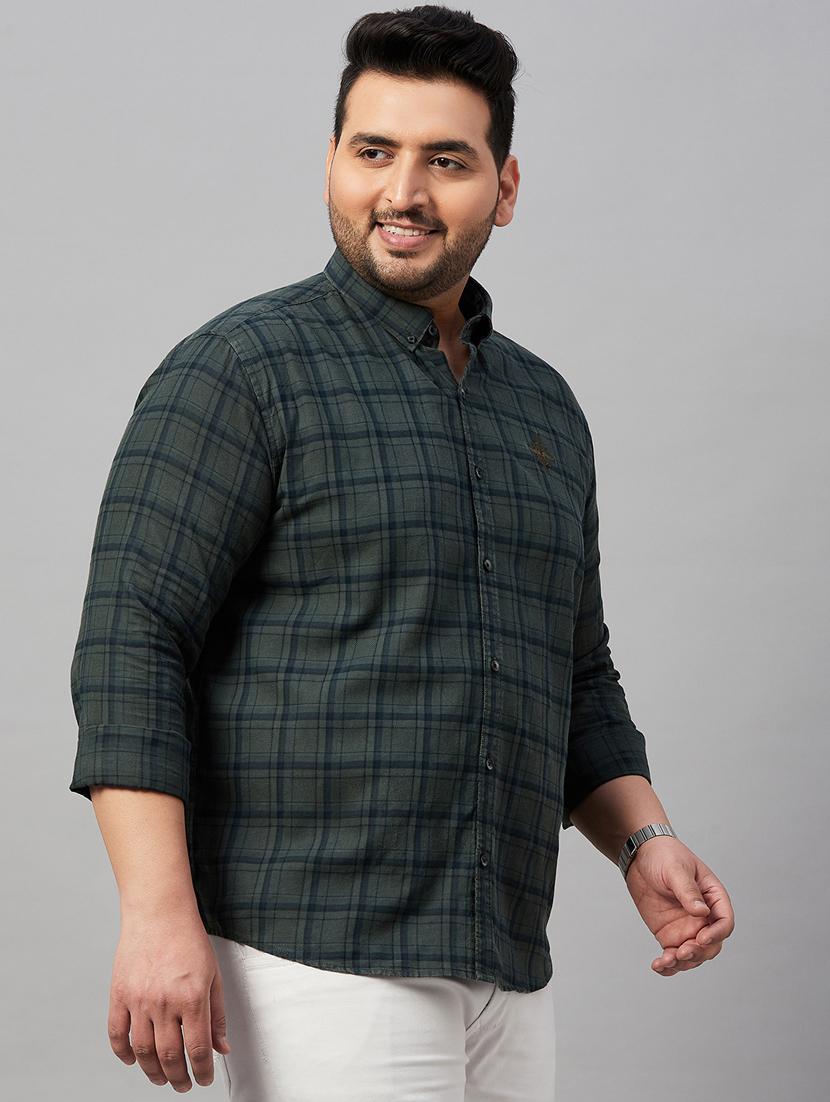 mens checks casual shirt - 19483031 - Standard Image - 1