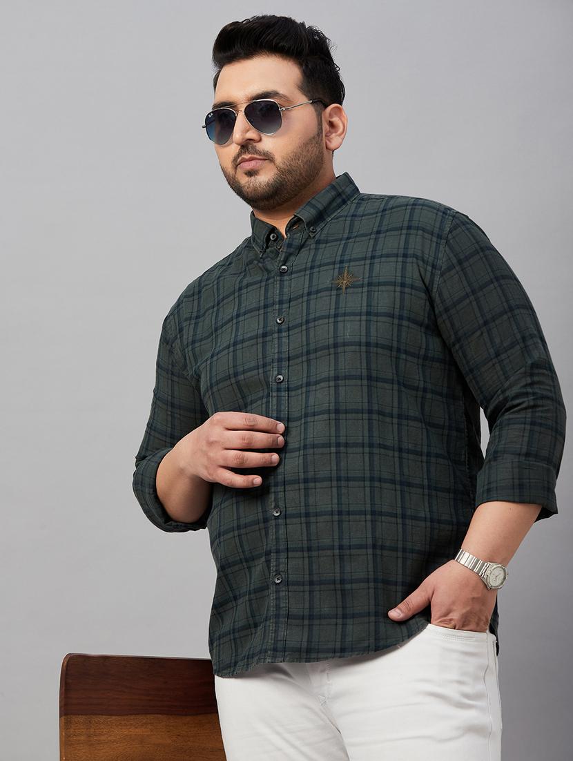 mens checks casual shirt - 19483031 - Standard Image - 4