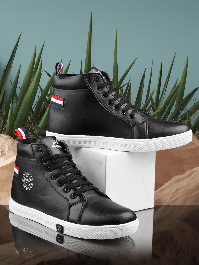 black patent leather lace up sneakers - 19483472 - Standard Image - 4