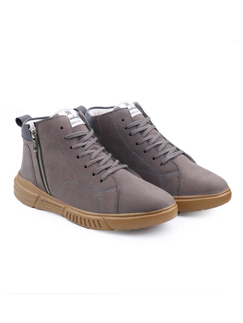 grey patent leather lace up sneakers - 19483478 -  Standard Image - 1