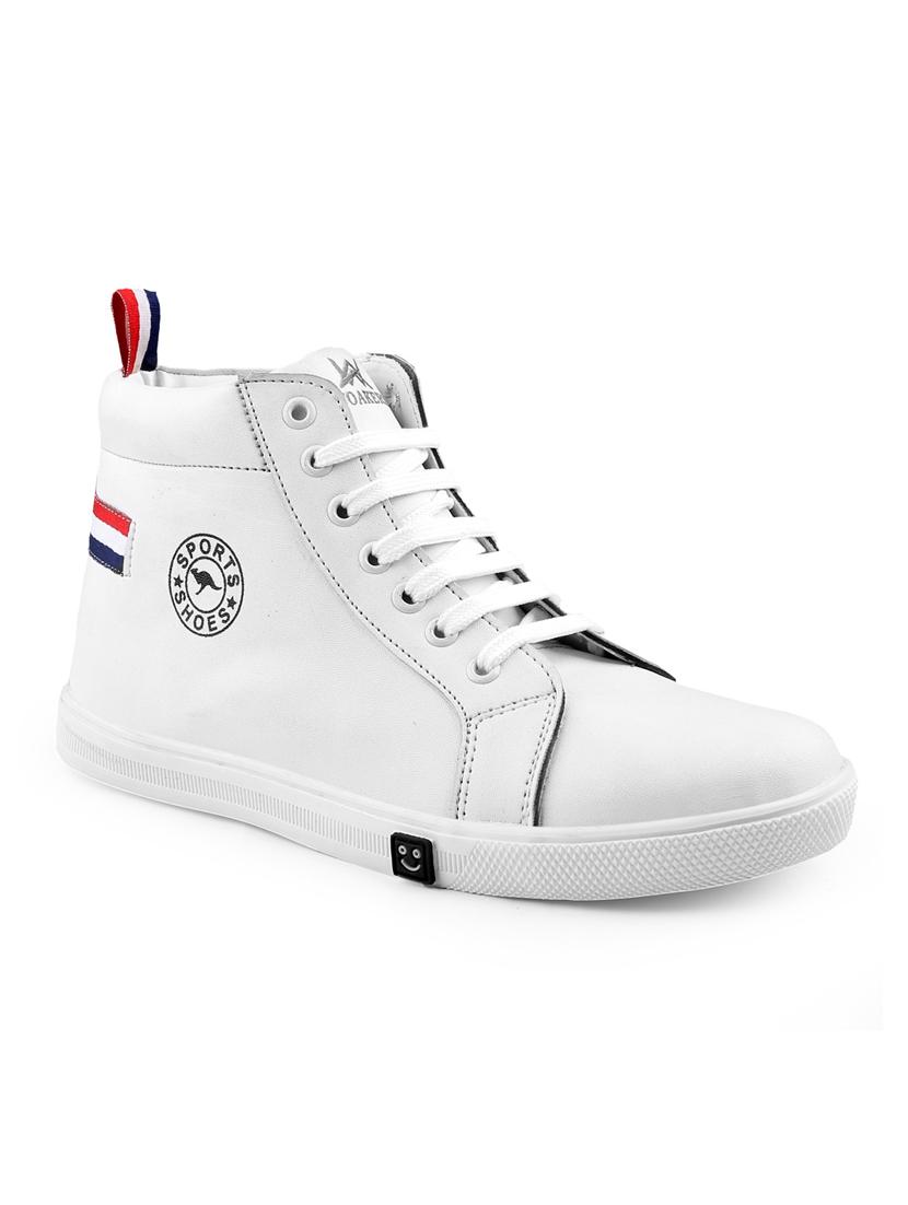 white patent leather lace up sneakers - 19483482 - Zoom Image - 0