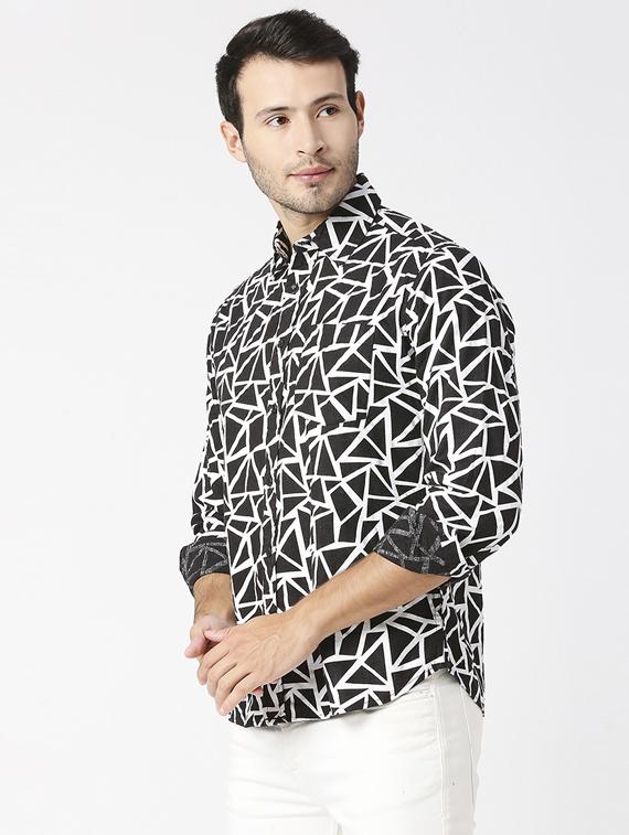 black printed casual shirt - 19483952 -  Standard Image - 1