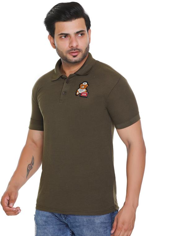 green cotton polo t-shirt - 19485237 - Standard Image - 1