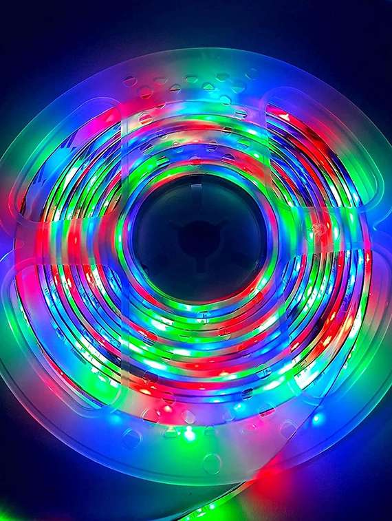 rsct rgb 4 m fall led strip ceiling light for decorations with adapter