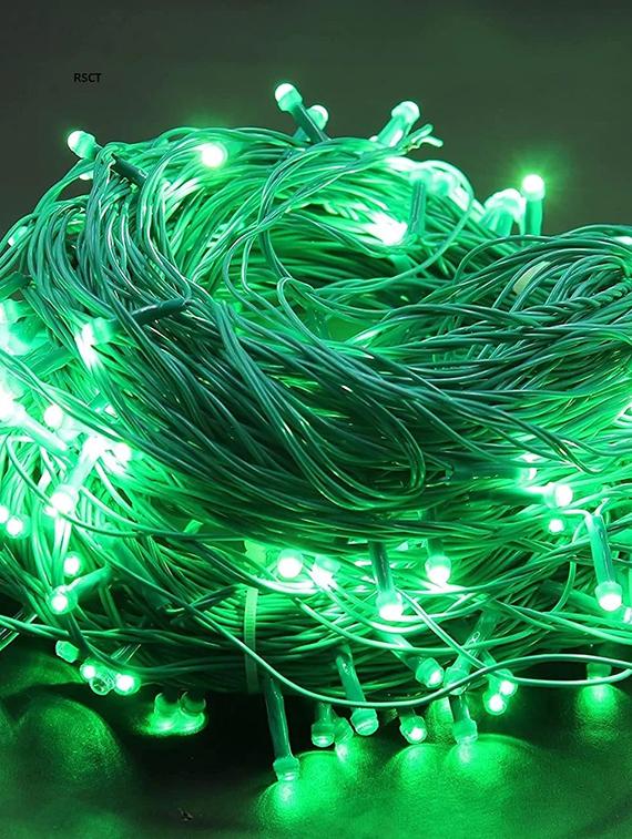 rsct battery powered waterproof and corded 25 v green led string light 36 ft - 19487122 - Standard Image - 1