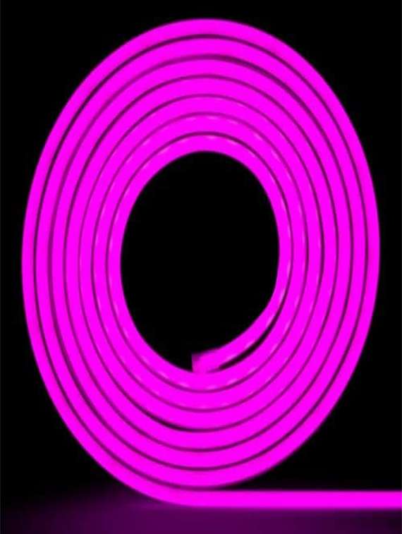 rsct abs corded electric waterproof pink rope light 16.4 ft