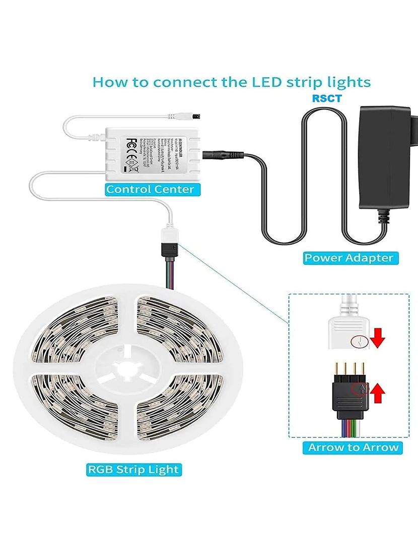 rsct aluminium adaptor waterproof and colour changing multi led strip light - 19487187 - Standard Image - 4