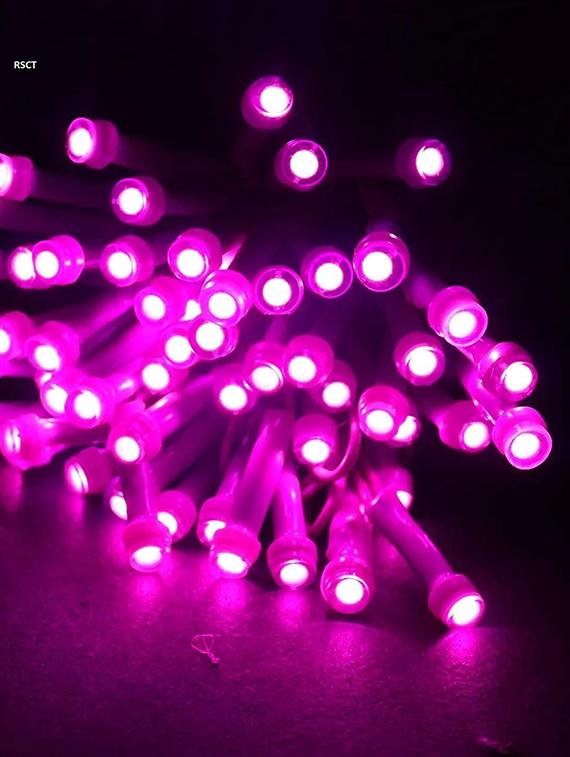 rsct plastic corded electric energy efficient and adjustable pink decorative led string 36 ft - 19487325 - Standard Image - 1