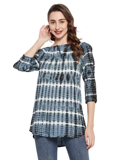 women tie dyed tunic - 19487547 -  Standard Image - 0