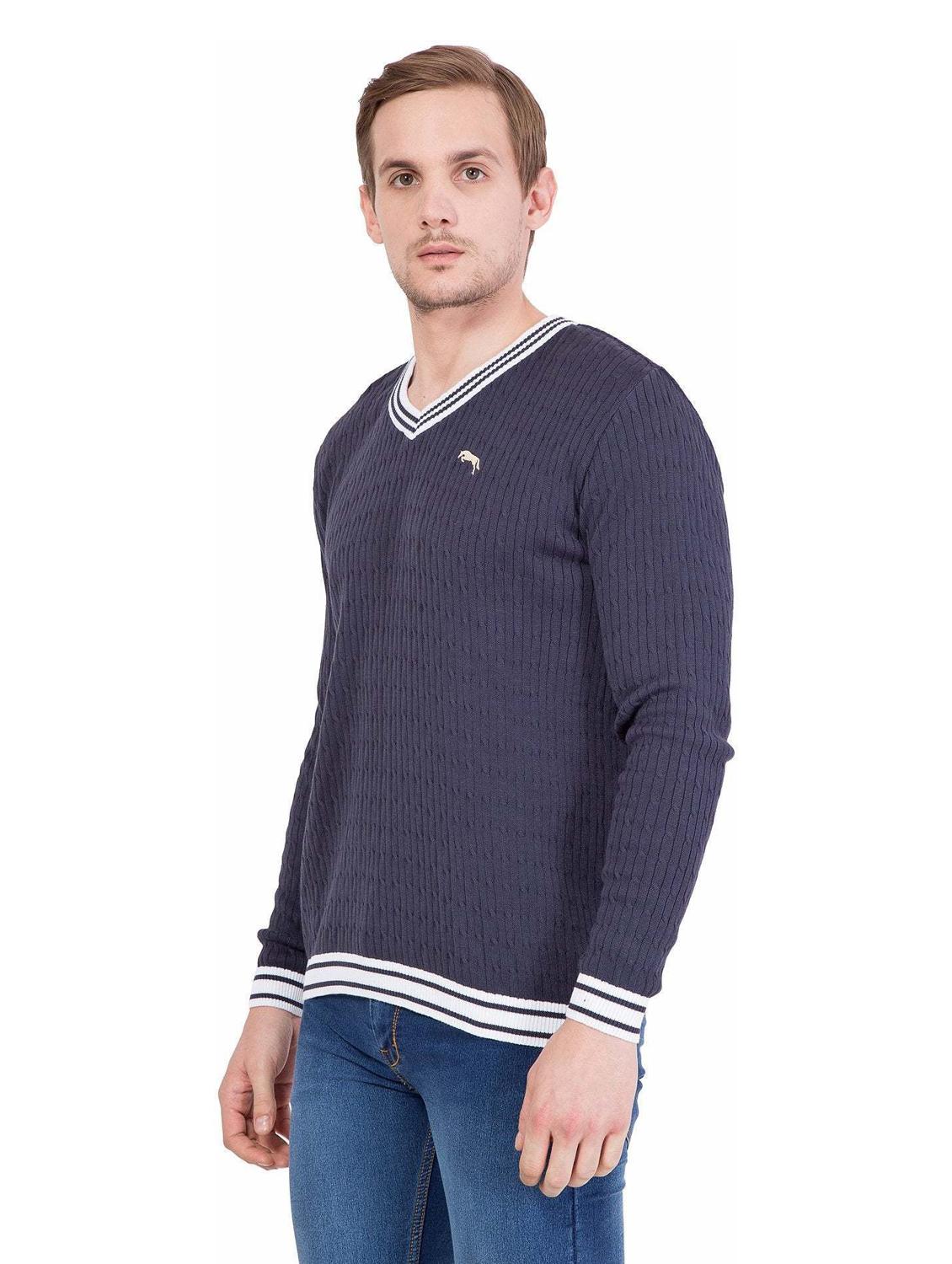 self design acrylic pullover - 19488500 - Standard Image - 1