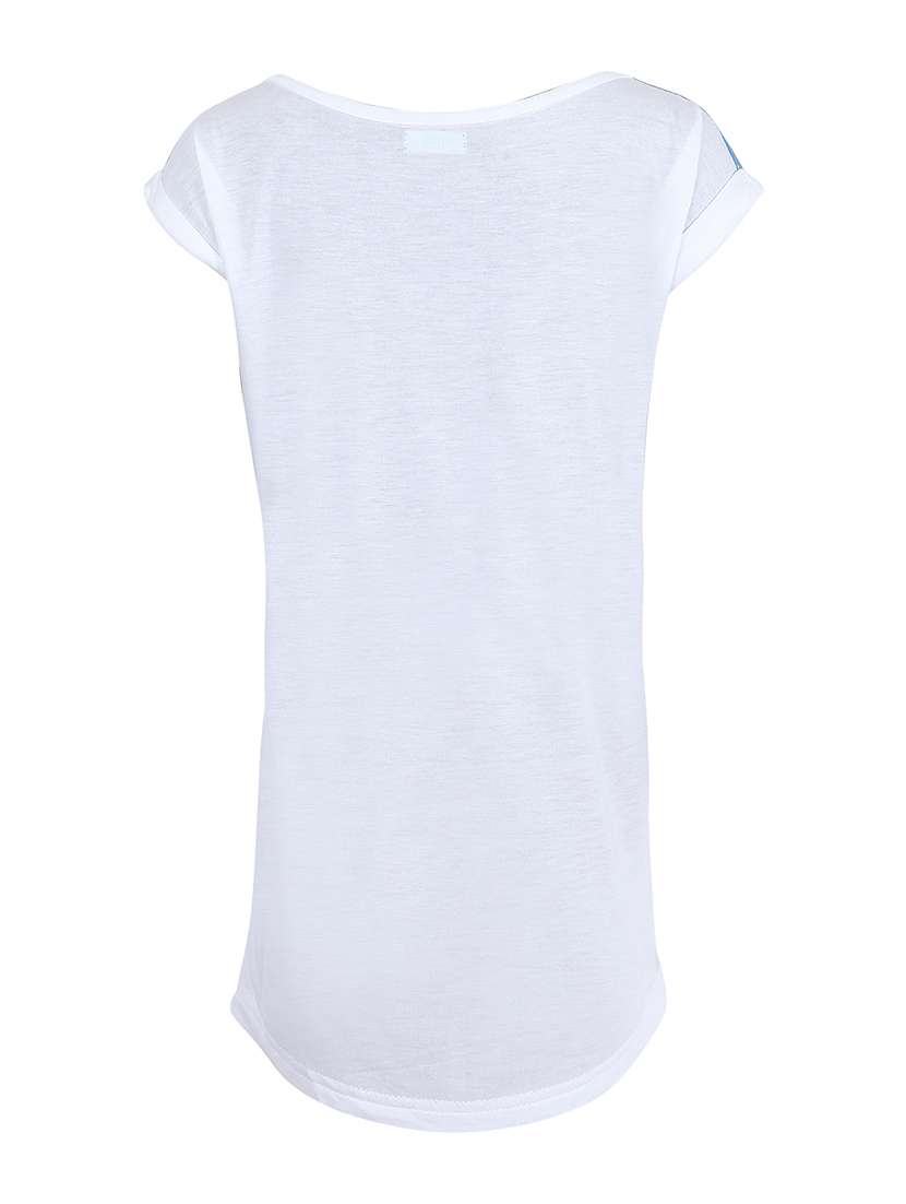 blue cotton printed regular tee - 19488897 -  Standard Image - 1