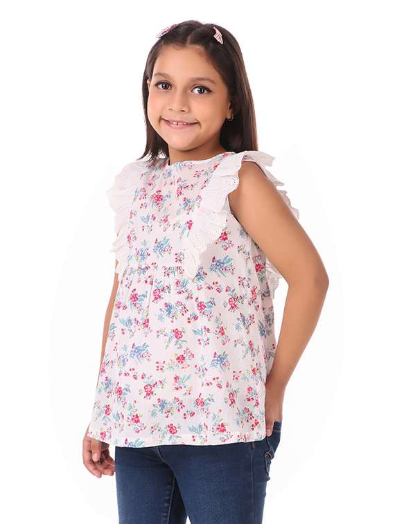 girls round neck top - 19488907 -  Standard Image - 1