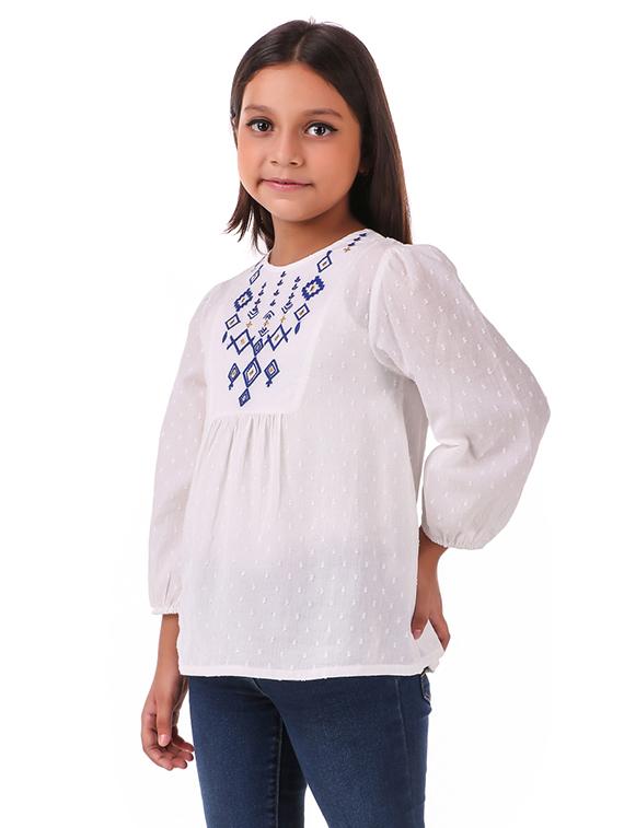 girls round neck top - 19488916 - Standard Image - 1