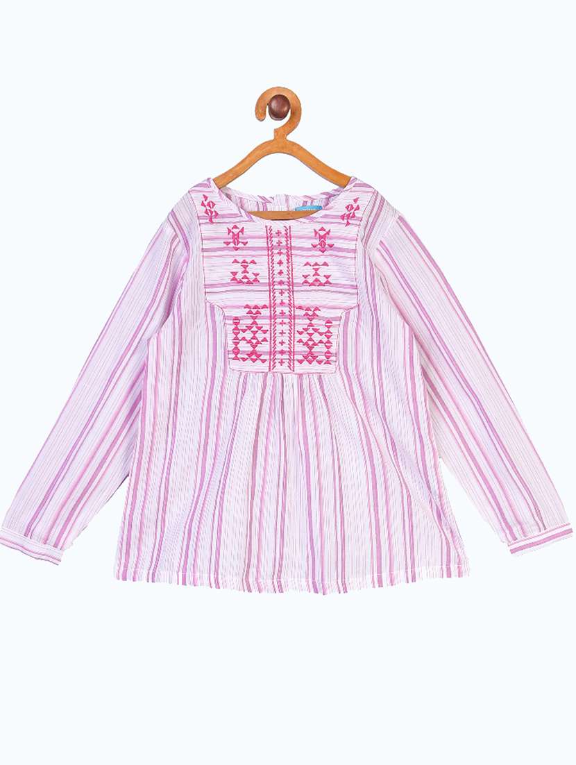 girls round neck top