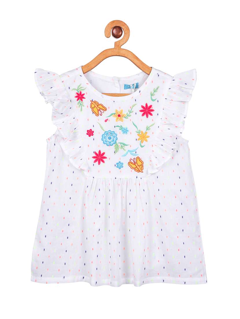 girls round neck top