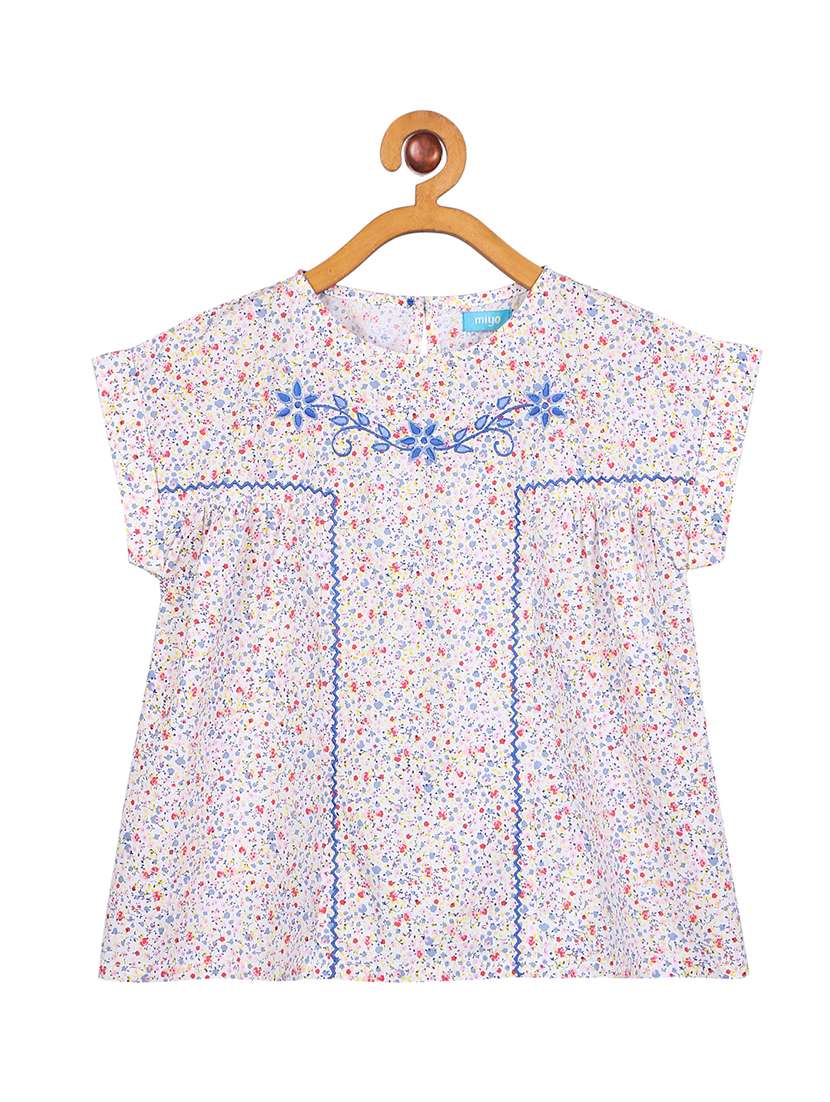 girls round neck top