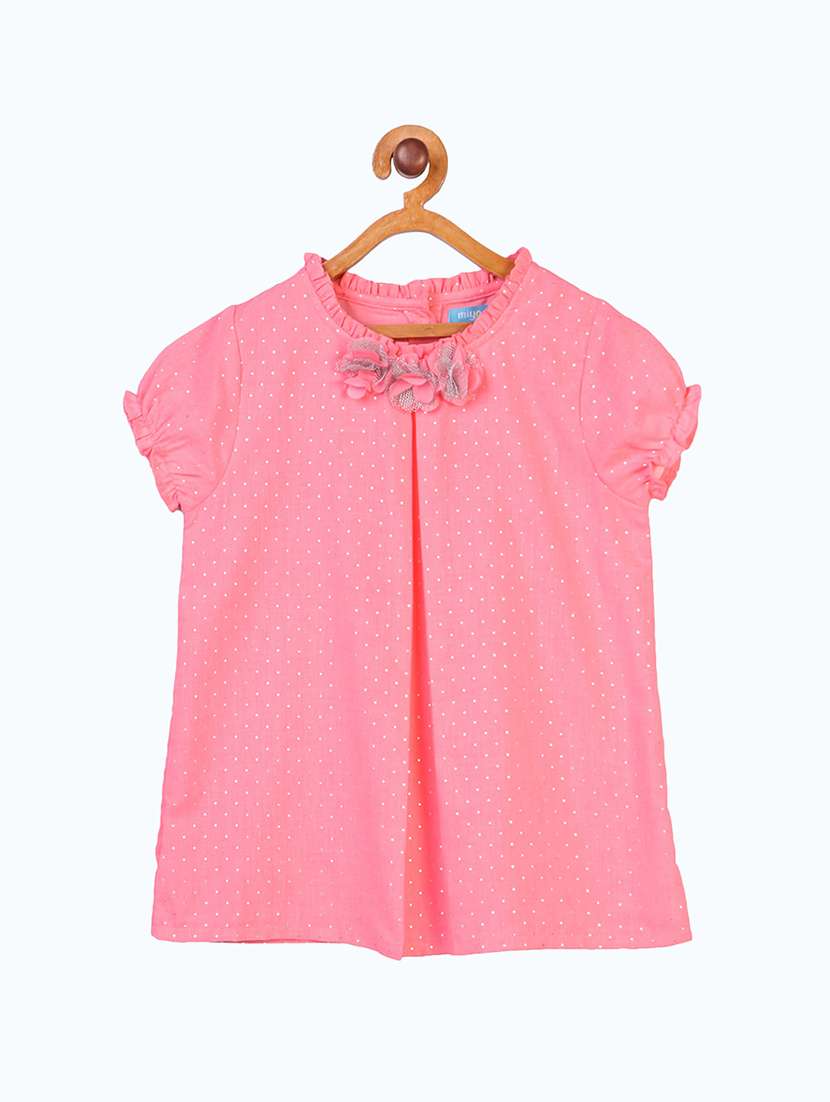 girls round neck top